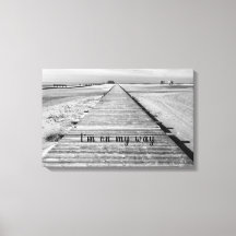 Das ist mein Weg zum Beach Black and White Foto