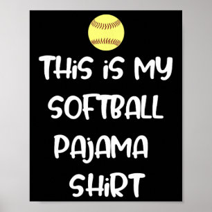 Das ist mein weiches Pajama-Shirt für Spieler Teen Poster
