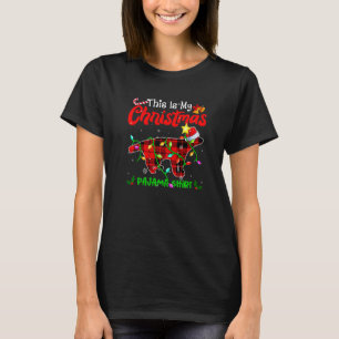 Das ist mein Weihnachten Honey Badger Pyjama Büffe T-Shirt