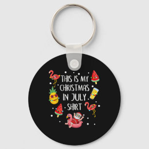 Das ist mein Weihnachten im Juli-Shirt Xmas Sommer Schlüsselanhänger