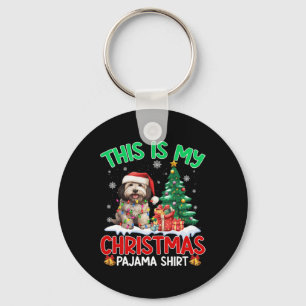 Das ist mein Weihnachten Pajama Havanese Dog Lover Schlüsselanhänger
