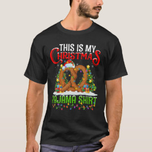 Das ist mein Weihnachten-Pyjama-Brezel-Essen Weihn T-Shirt