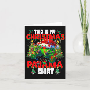 Das ist mein Weihnachten-Pyjama-Videospiel-Gamer-J Karte