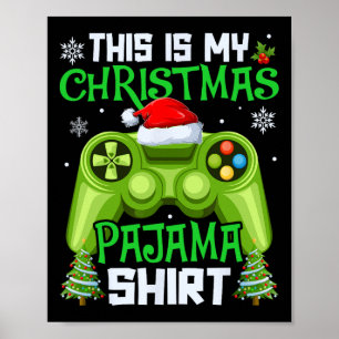 Das ist mein Weihnachten Pyjama Videospiel Gamer M Poster