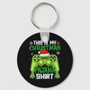 Das ist mein Weihnachten-Pyjama-Videospiel-Gamer-M Schlüsselanhänger