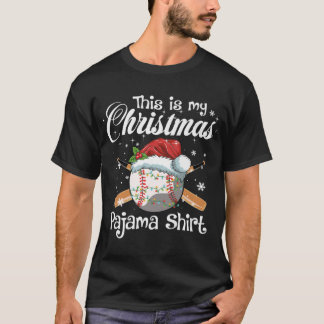 Das ist mein Weihnachts-Baseball-Pajama-Geschenk f T-Shirt