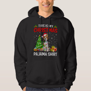 Das ist mein Weihnachts-Beagle Dog Pajama Xmas Lig Hoodie