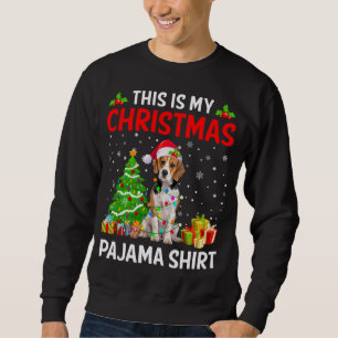 Das ist mein Weihnachts-Beagle Dog Pajama Xmas Lig Sweatshirt