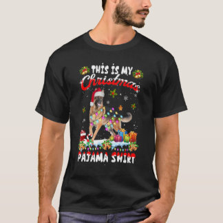 Das ist mein Weihnachts-Deutsch-Schäferhund-Pyjama T-Shirt