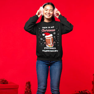 Das ist mein Weihnachts-Fußball-Shirt mit Snacks Sweatshirt