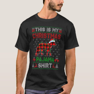 Das ist mein Weihnachts-Kojoten-Pyjama  Xmas-Licht T-Shirt
