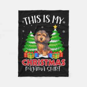 Das ist mein Weihnachts Pajama Apoo Dog Xmas Pjs Fleecedecke