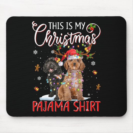 Das ist mein Weihnachts-Pajama Apoo Weihnachtslich Mousepad (Vorne)