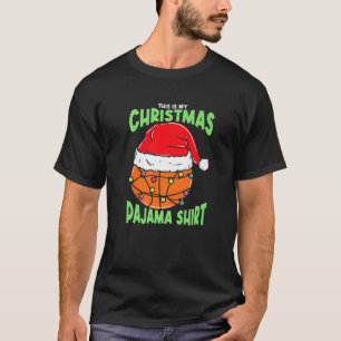Das ist mein Weihnachts-Pajama-Basketball-Spieler T-Shirt