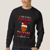 Das ist mein Weihnachts-Pajama-Basketball-Sweatshi Sweatshirt (Vorderseite)