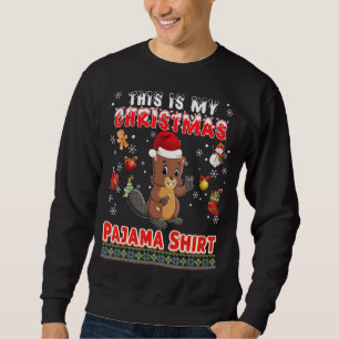 Das ist mein Weihnachts-Pajama-Biber, der hässlich Sweatshirt