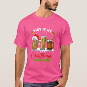 Das ist mein Weihnachts-Pajama-Bierbrille Xmas Lig T-Shirt