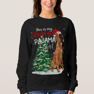 Das ist mein Weihnachts-Pajama-Boxer-Hund-Lover-Ge Sweatshirt