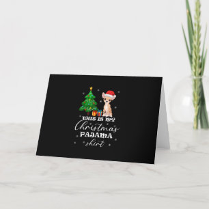 Das ist mein Weihnachts-Pajama-Chihuahua-Kostüm Sa Feiertagskarte