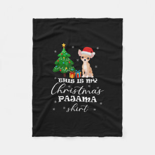 Das ist mein Weihnachts-Pajama-Chihuahua-Kostüm Sa Fleecedecke