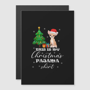 Das ist mein Weihnachts-Pajama-Chihuahua-Kostüm Sa Magneteinladung