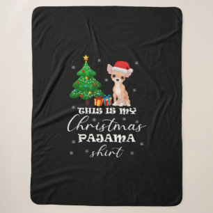 Das ist mein Weihnachts-Pajama-Chihuahua-Kostüm Sa Sherpadecke