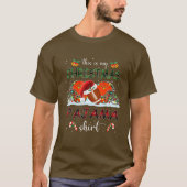Das ist mein Weihnachts Pajama Cleveland Football T-Shirt (Vorderseite)