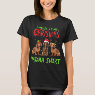 Das ist mein Weihnachts-Pajama-Dackel-Geschenk San T-Shirt