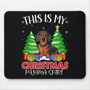 Das ist mein Weihnachts-Pajama-Dackel-Hund Xmas Pj Mousepad