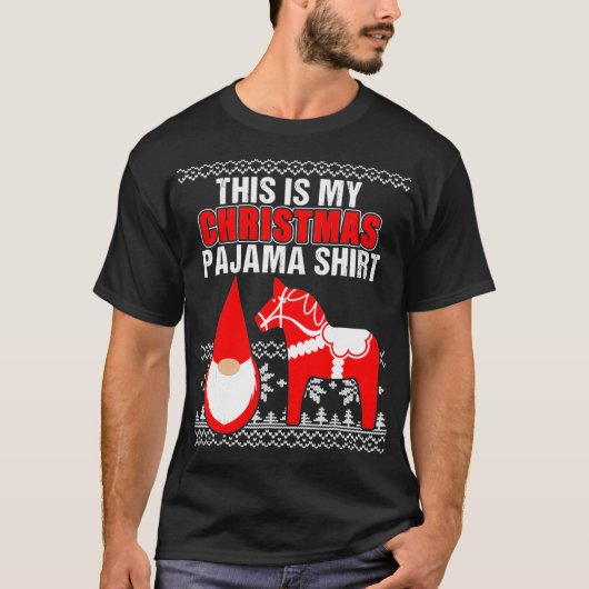 Das ist mein Weihnachts Pajama Dala Horse Gnome To T-Shirt (Vorderseite)