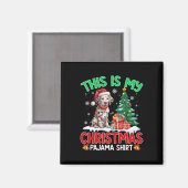 Das ist mein Weihnachts-Pajama-Dalmatiner-Liebhabe Magnet (Vorderseite/Rückseite)