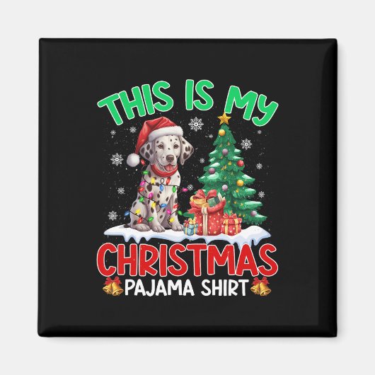 Das ist mein Weihnachts-Pajama-Dalmatiner-Liebhabe Magnet (Vorne)