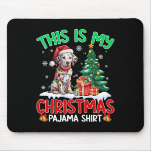 Das ist mein Weihnachts-Pajama-Dalmatiner-Liebhabe Mousepad