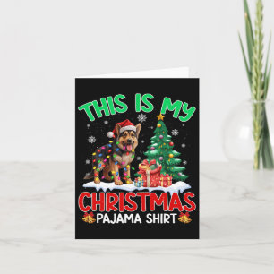 Das ist mein Weihnachts-Pajama-Deutscher Schäferhu Karte
