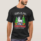 Das ist mein Weihnachts-Pajama-Einhorn Xmas-PJs T-Shirt (Vorderseite)