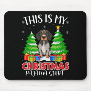 Das ist mein Weihnachts Pajama English Pointer Dog Mousepad