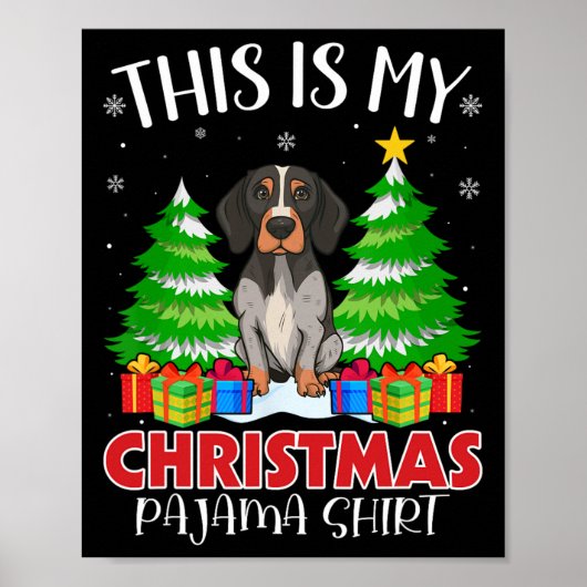 Das ist mein Weihnachts Pajama English Pointer Dog Poster (Vorne)