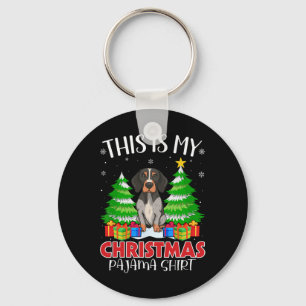 Das ist mein Weihnachts Pajama English Pointer Dog Schlüsselanhänger