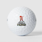 Das ist mein Weihnachts-Pajama Funny Dabbing Santa Golfball (Vorderseite)