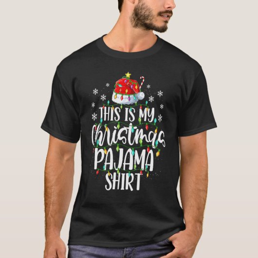 Das ist mein Weihnachts Pajama Funny Weihnachten L T-Shirt (Vorderseite)