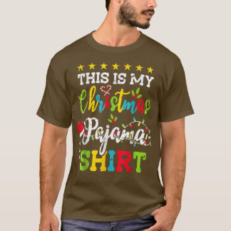 Das ist mein Weihnachts Pajama Funny Weihnachten L T-Shirt