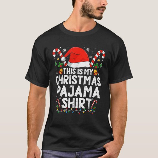 Das ist mein Weihnachts Pajama Funny Xmas PJs Men T-Shirt (Vorderseite)