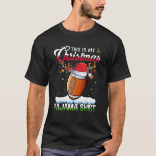 Das ist mein Weihnachts-Pajama-Fußball-Weihnachtsl T-Shirt