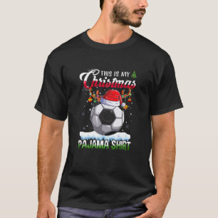 Das ist mein Weihnachts-Pajama-Fußball-Weihnachtsl T-Shirt
