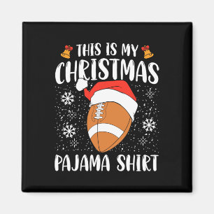 Das ist mein Weihnachts-Pajama-Fußball-Weihnachtss Magnet