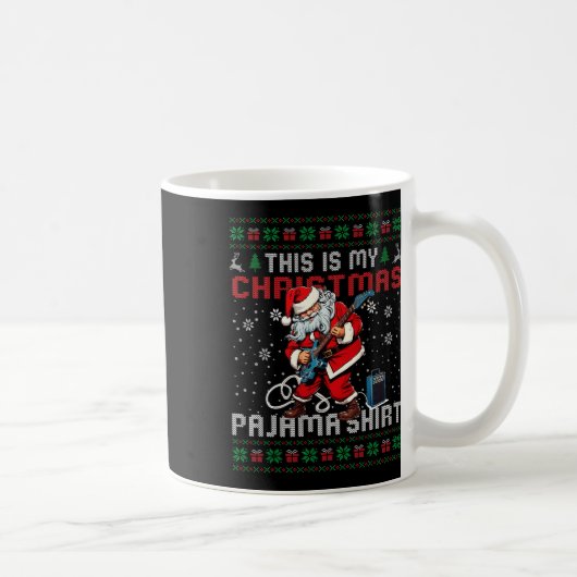 Das ist mein Weihnachts-Pajama-Gitarre zu Weihnach Kaffeetasse (Rechts)
