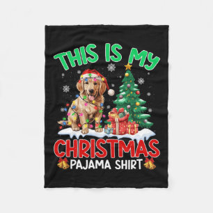 Das ist mein Weihnachts Pajama Golden Retriever Do Fleecedecke