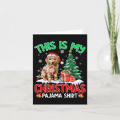 Das ist mein Weihnachts Pajama Golden Retriever Do Karte (Vorderseite)