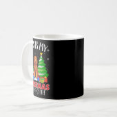 Das ist mein Weihnachts Pajama Goldendoodle Dog Xm Kaffeetasse (Vorderseite Links)