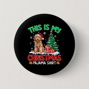 Das ist mein Weihnachts Pajama Goldendoodle Hund L Button